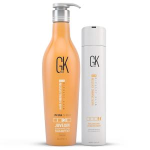 GK HAIRGlobal Keratin Balancing Conditioner For Dry Damaged Oily and Color Treated Hair And Global Keratin Shield Shampoo – (650ml/22oz) Color Protection Deep Cleansing for Dry Dull Hair Sulfate Free.
