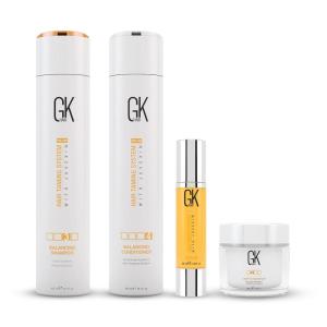 GK Hair Balancing Shampoo and Conditioner 300ml with argan serum 50ml and deep Conditioner Masque 200gm