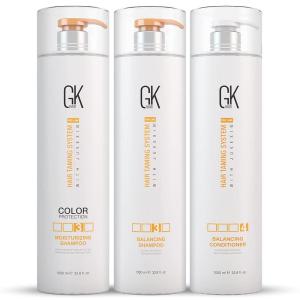 GK Hair Global Keratin Balancing Shampoo and Conditioner Set 1000ml – Moisturizing Shampoo for Color Treated Dry Damage Curly Frizzy Thinning 1000ml