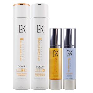 Global Keratin GK Hair Moisturizing Shampoo & Conditioner (10.1 fl.oz/300ml) – Serum 50ml – Cashmere 50ml