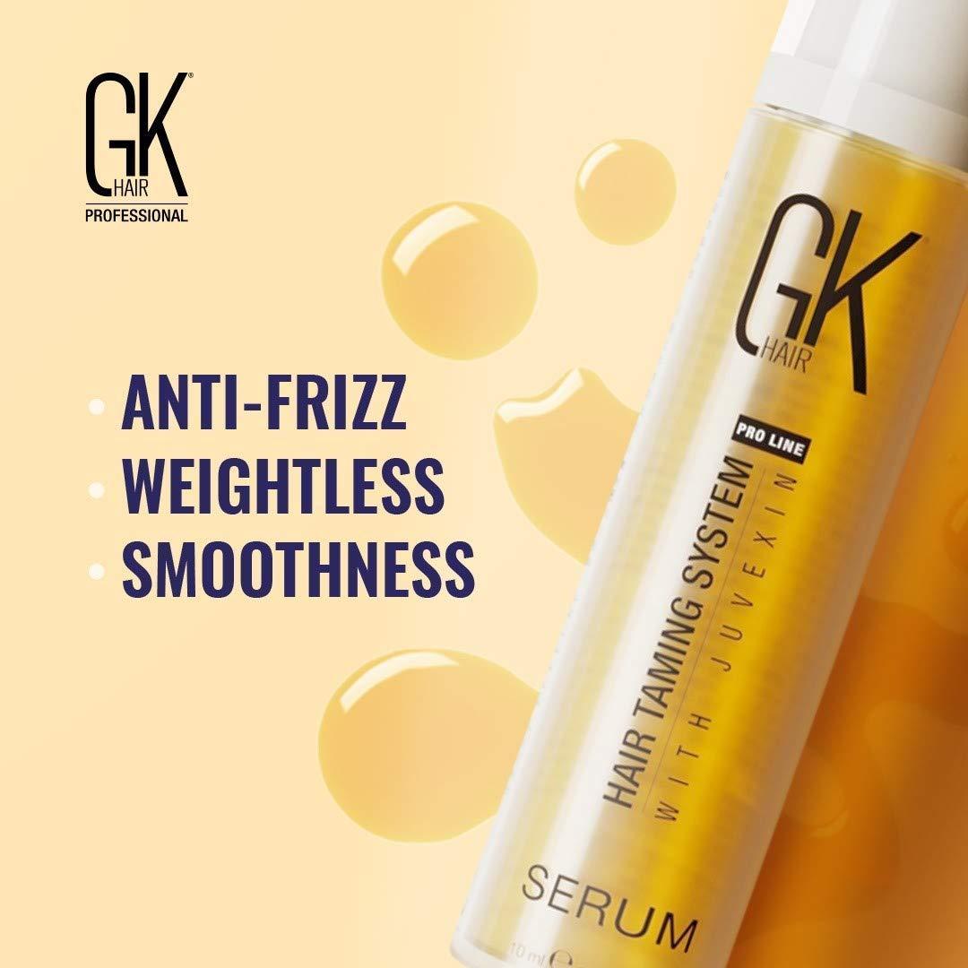 image:imageGK HAIR Global Keratin 3 Piece Set ThermalStyleHer 100ml34oz Leavein Conditioner Cream130ml Serum10ml for revitalize straight wavy curly coiled and tightly coiled hairs