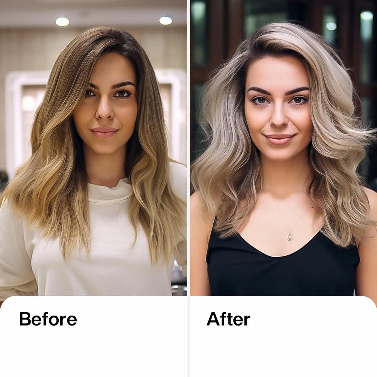 image:imageGK HAIR Global Keratin Leave In Bombshell Cream 100ml 34 fl oz Blonde Hair Smoothing Cream and Ultra Blonde Bombshell Masque 200g75oz Toning Color Pigments