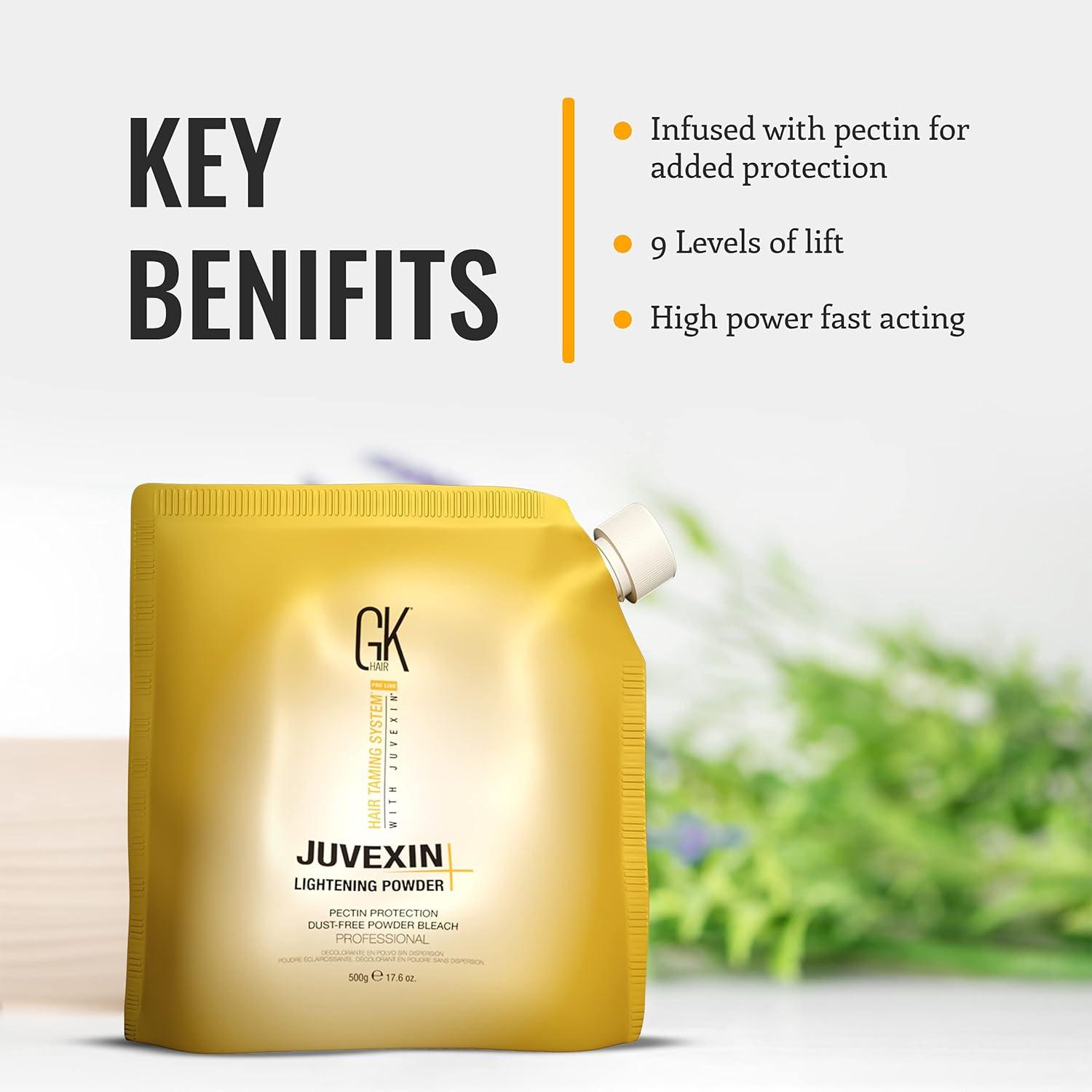 image:imageGK HAIR Global Keratin Lightening Powder 176 Fl Oz500g Pectin Protection Dust Free Powder Bleach Fast Acting Blue Base Prevents Loss of Moisture Provide Ideal Viscosity176 Fl Oz