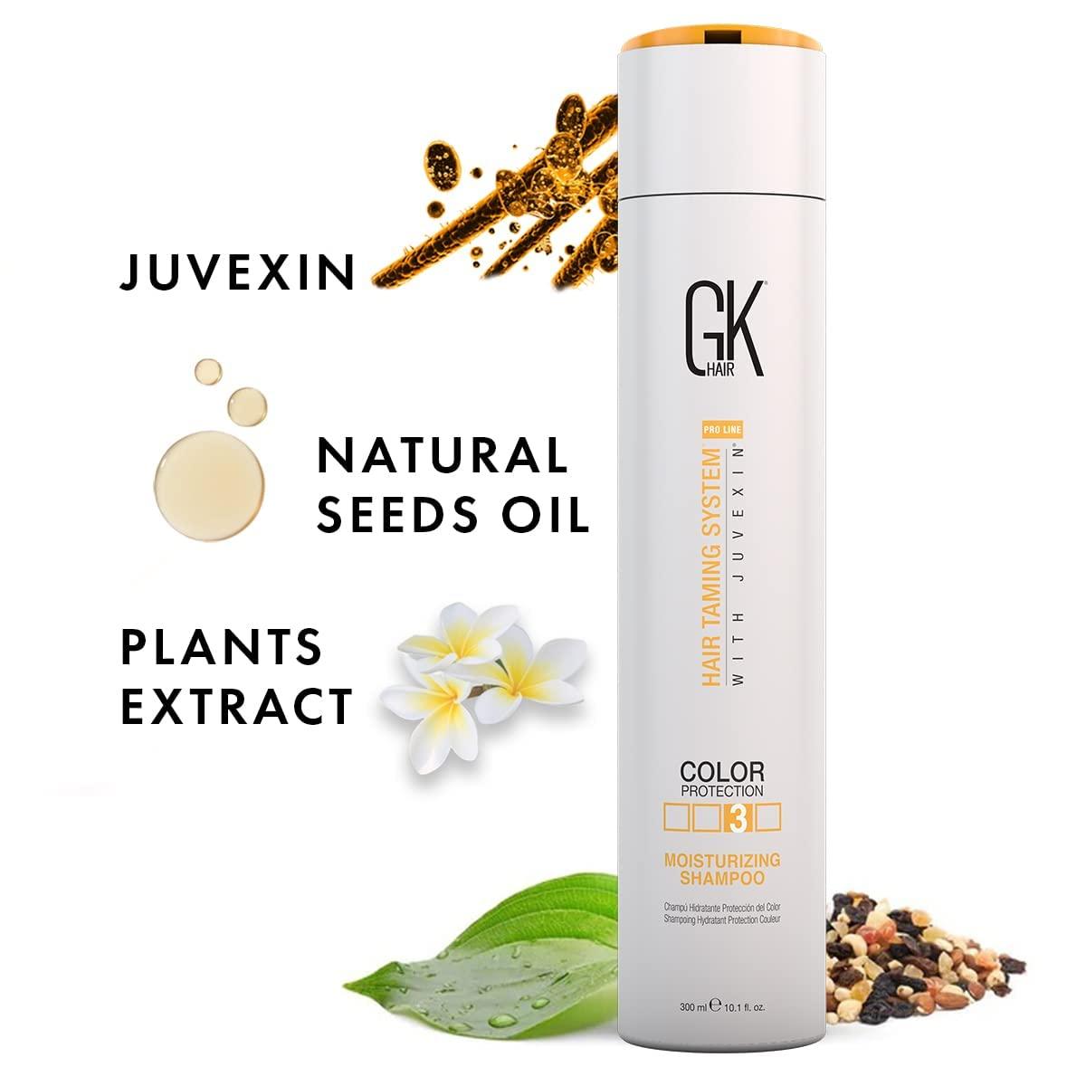 image:imageGK HAIR Global Keratin Moisturizing Shampoo 300ml and Serum 50ml with CurlsDefineHer 34 fl oz for dry frizzy unmanageable and chemically processed hair