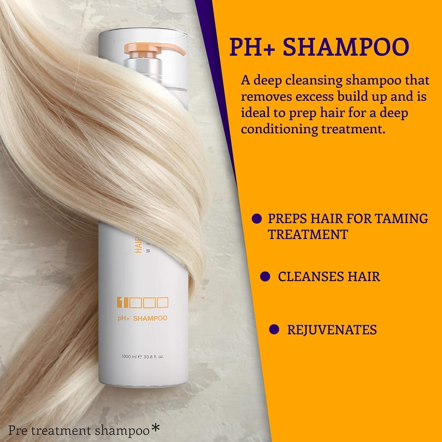 image:imageGK HAIR pH PreTreatment Clarifying Shampoo 1000ml Silver Bombshell Shampoo 710ml with LeaveIn Bombshell Cream 100ml Ultimate Hair Care Set for Damage Dull Blonde and Gray Hair