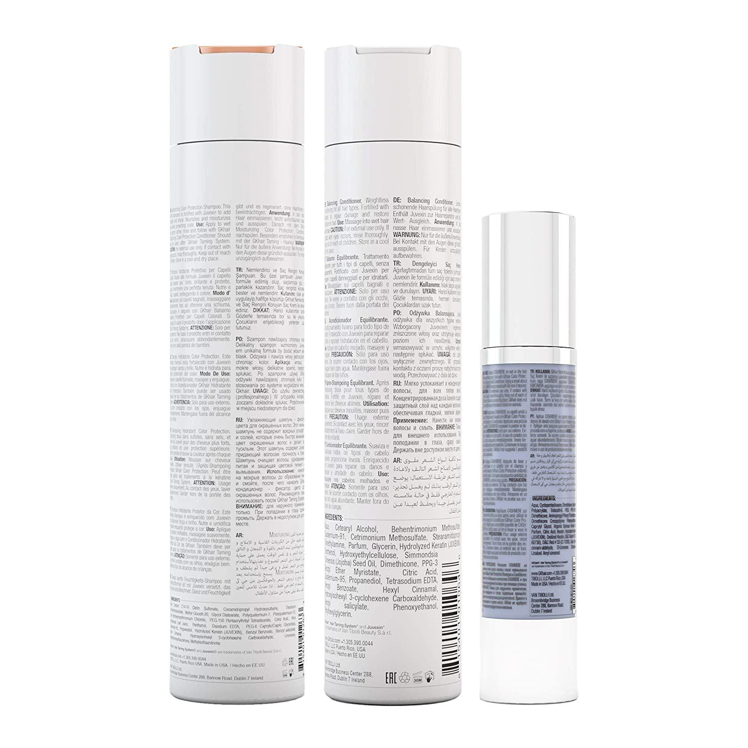image:imageGK Hair Global Keratin Balancing Shampoo And Conditioner 300ml With Cashmere Serum 50ml For Dry Thick Curly amp Oily Scalp And Hair Restores Scalp pH Level Sulfate And Paraben Free