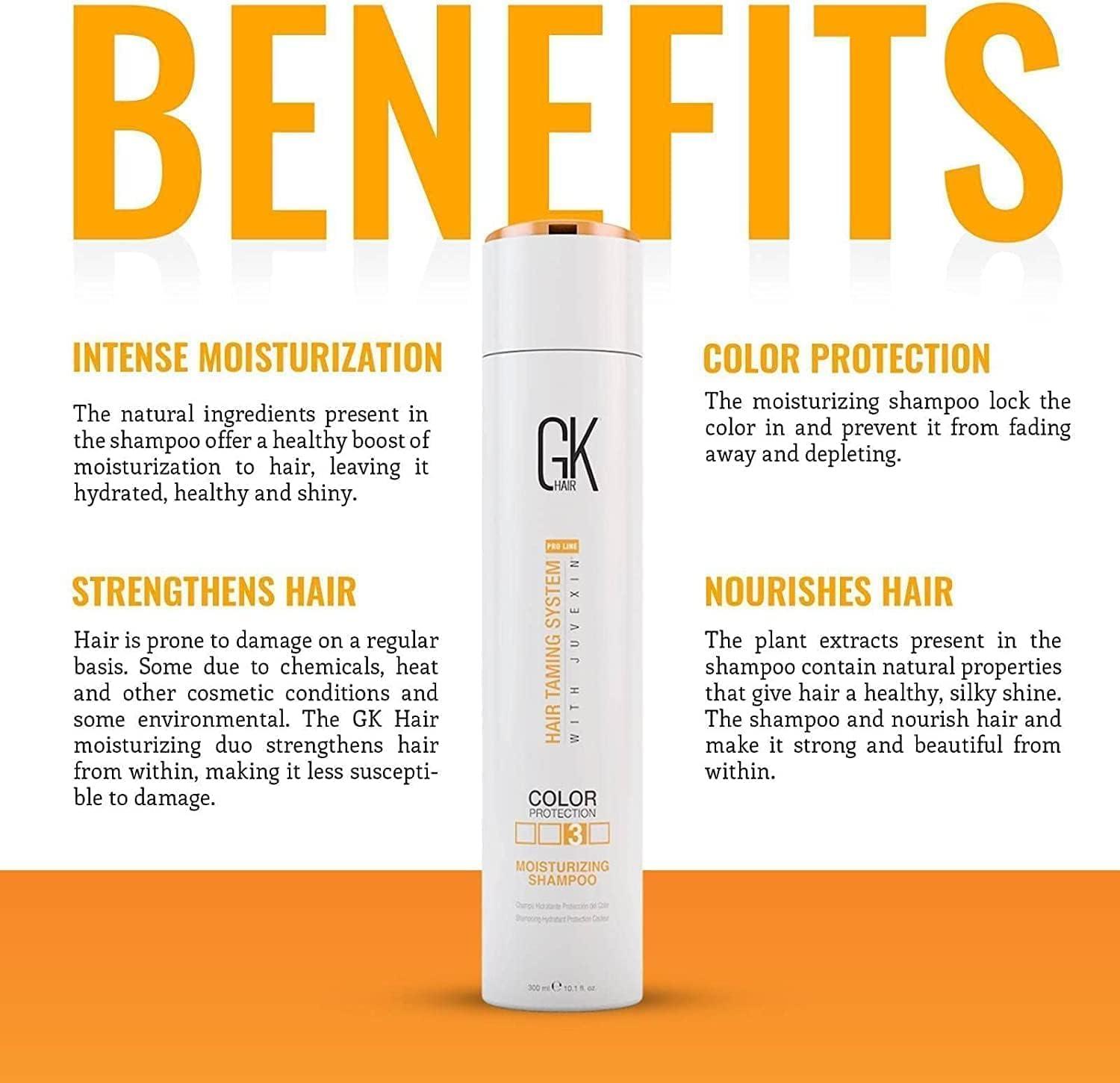 image:imageGK Hair Global Keratin Shampoo Travel Set Duo Moisturizing Shampoo 300ml with Serum 50ml