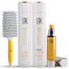image:imageGK HAIR Global Keratin Balancing Shampoo amp Moisturizing Conditioner 300ml Set for Oily to Normal amp Organic Argan Oil Serum 50ml For Frizz Control Dry Damage with Vent Brush 3 Inch
