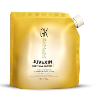 GK HAIR Global Keratin Lightening Powder (17.6 Fl Oz/500g) Pectin Protection Dust Free Powder Bleach Fast Acting Blue Base Prevents Loss of Moisture Provide Ideal Viscosity(17.6 Fl Oz)