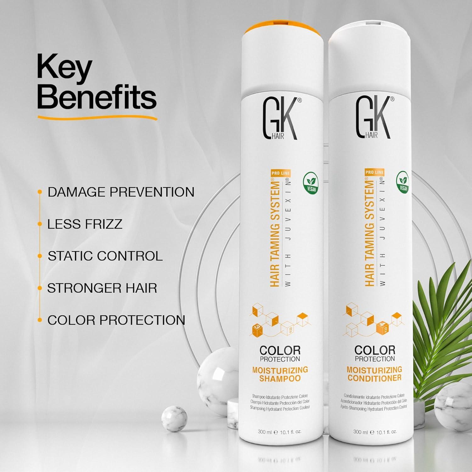 image:imageGK HAIR Global Keratin Moisturizing Shampoo Conditioner Duo 101 fl oz amp 34 fl oz Hydrating Set of 4 for Frizzy Unmanageable Hair Care