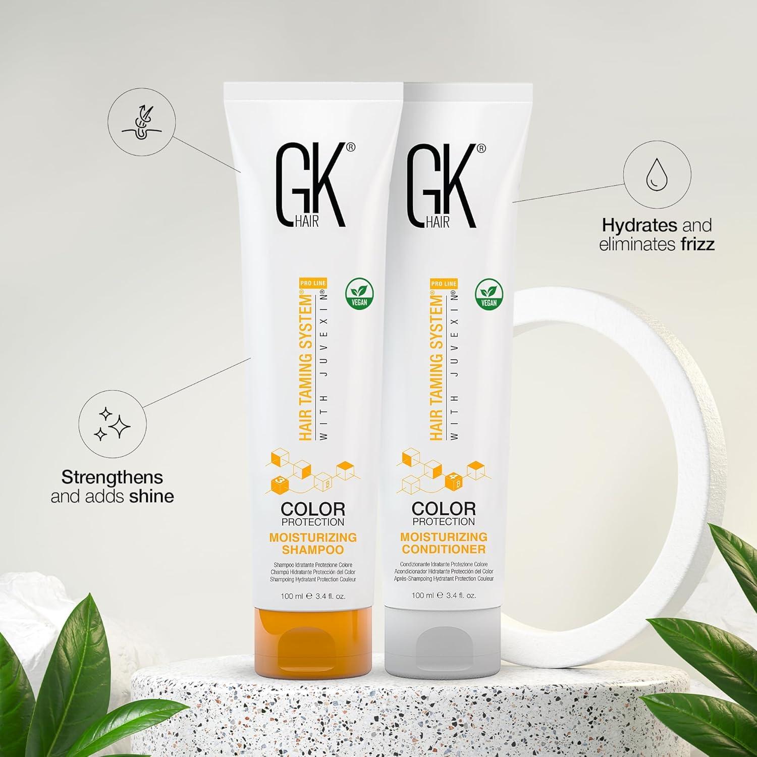 image:imageGK HAIR Global Keratin Moisturizing Shampoo Conditioner Duo 101 fl oz amp 34 fl oz Hydrating Set of 4 for Frizzy Unmanageable Hair Care