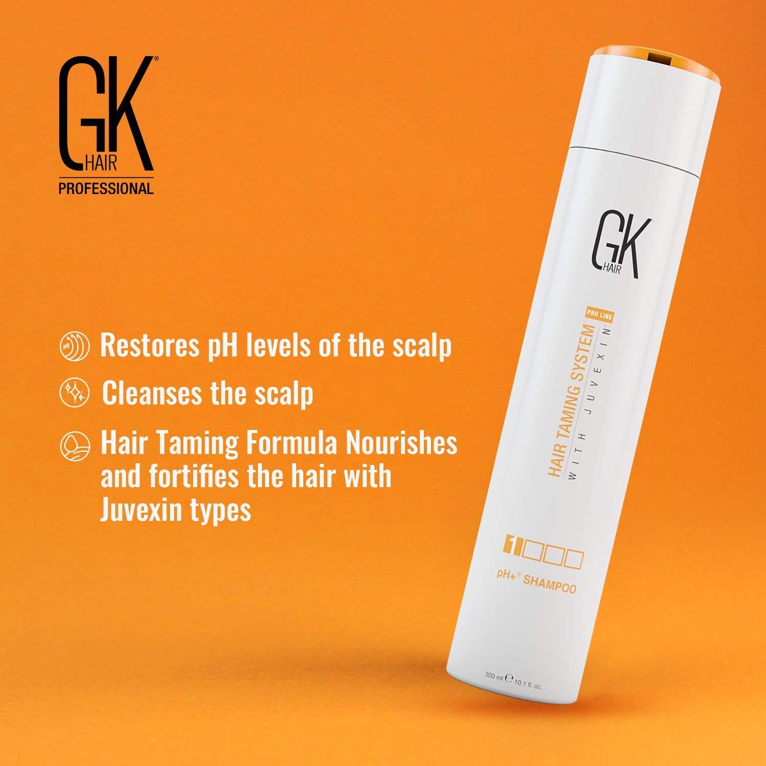 image:imageGK HAIR Global Keratin Purple ShampooToner Silver Bombshell for Blonde Clarifying Shampoo for Deep Hair Cleansing Remove Impurities pH PreTreatment 280ml