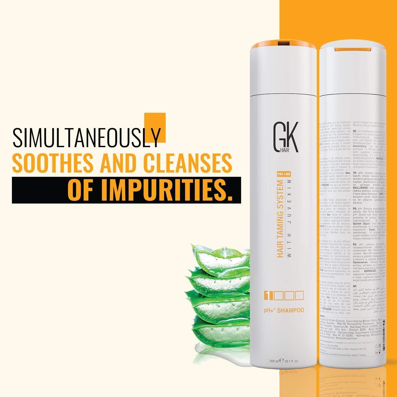 image:imageGK HAIR Global Keratin Purple ShampooToner Silver Bombshell for Blonde Clarifying Shampoo for Deep Hair Cleansing Remove Impurities pH PreTreatment 280ml