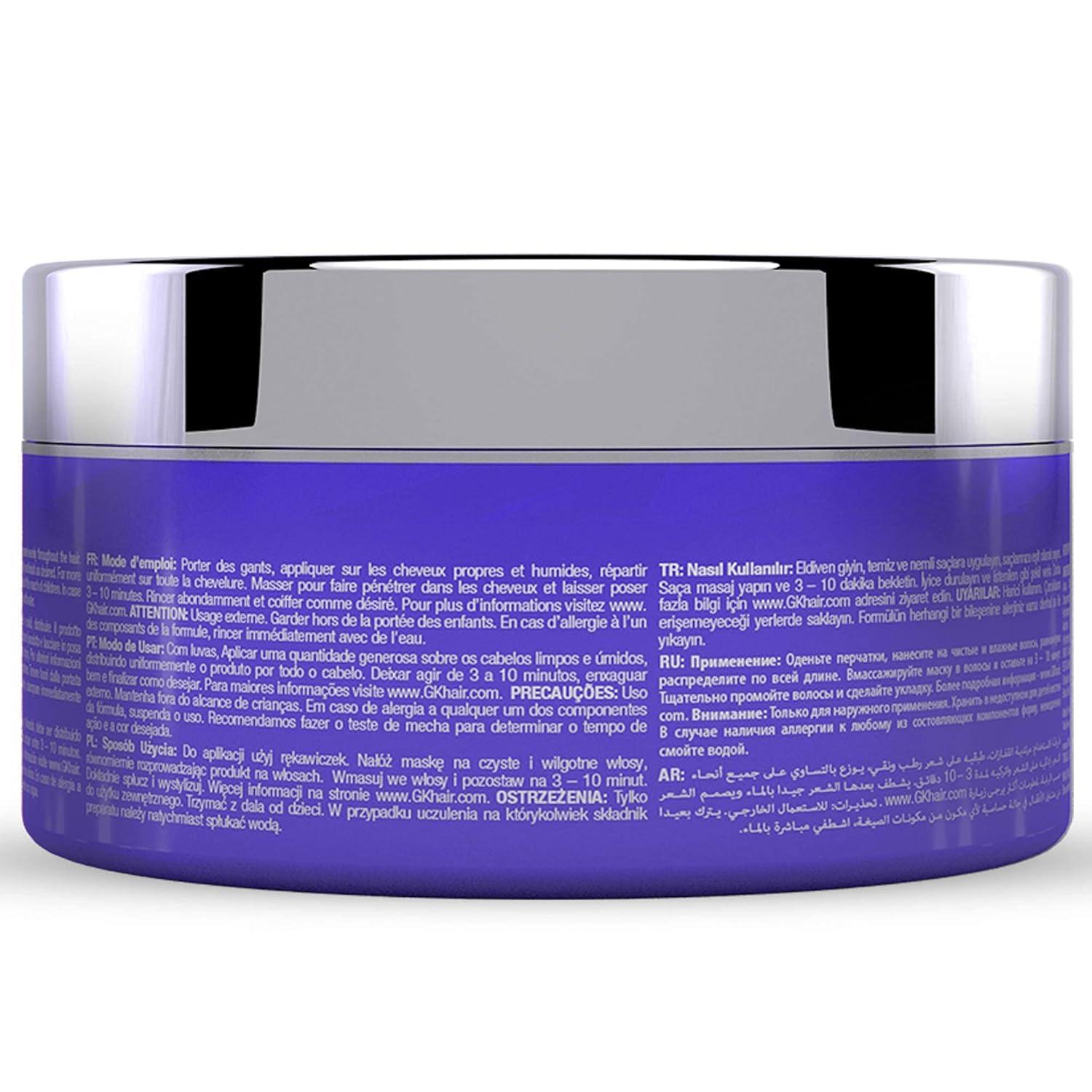 image:imageGK HAIR Global Keratin Leave In Bombshell Cream 100ml 34 fl oz Blonde Hair Smoothing Cream And Global Keratin Ultra Blonde Bombshell Masque 200g75oz Toning Color Pigments