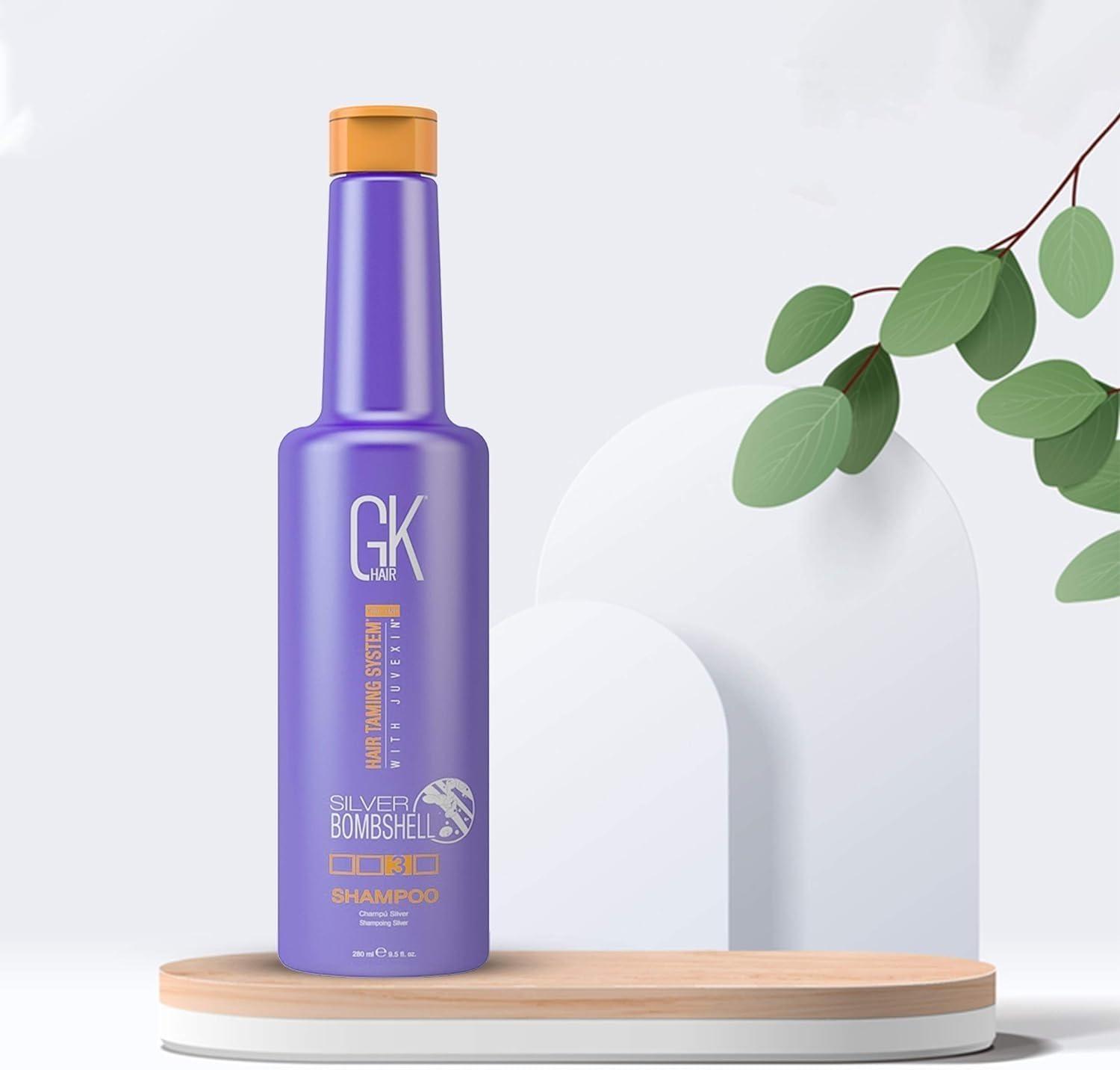 image:imageGK HAIR Global Keratin pH PreTreatment Clarifying Shampoo 1000ml 338 fl oz Purple ShampooToner Silver Bombshell 710ml Leave In Bombshell Cream 100ml 34 fl oz