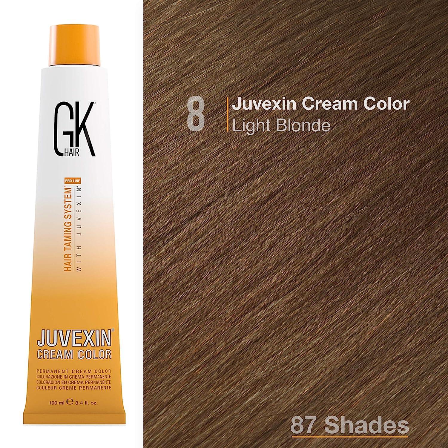 image:imageGlobal Keratin GK HAIR Professional Hair Color Cream Tube 34 Fl Oz Nourishing amp Cleansing Colors Hair Creme 20 Volume Developer 338 Fl Oz for Hair Coloring Blea