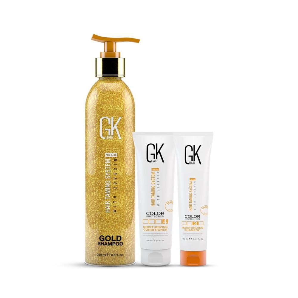 image:imageGK Hair Moisturizing Shampoo and Conditioner 100ml with Gold Shampoo 250ml