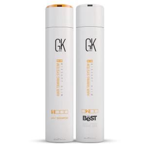 GK HAIR Global Keratin The Best Professional Hair Treatment (300ml/10.1 Fl Oz) – Deep Cleansing Shampoo, Removes Impurities – pH+ Pre-Treatment Clarifying Shampoo
